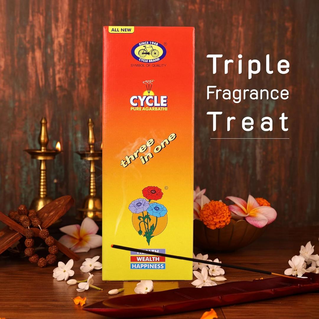 Cycle Three in One Incense Sticks / Agarbatti