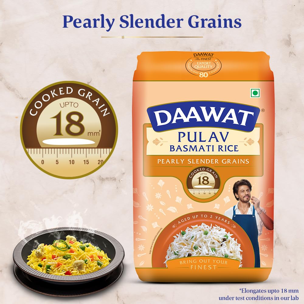 Daawat Pulav Basmati Rice (Long Grain) 1kg