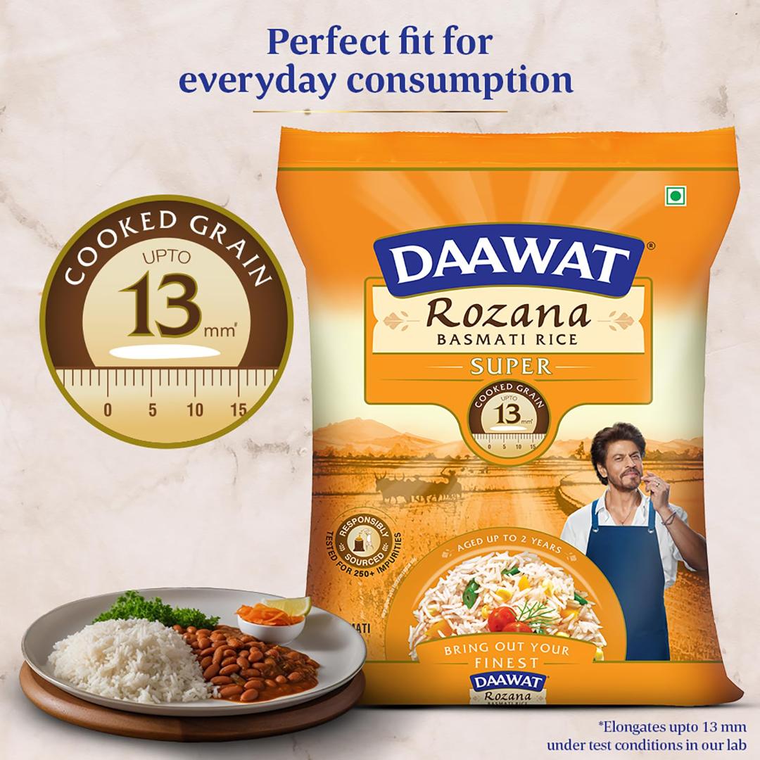 Daawat Rozana-Super Basmati Rice (Medium Grain) 1kg