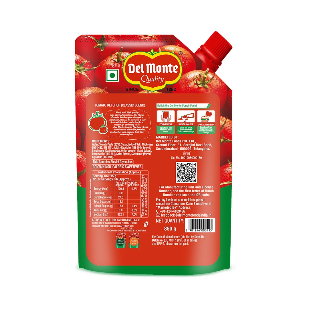 Del Monte Tomato Ketchup 850g
