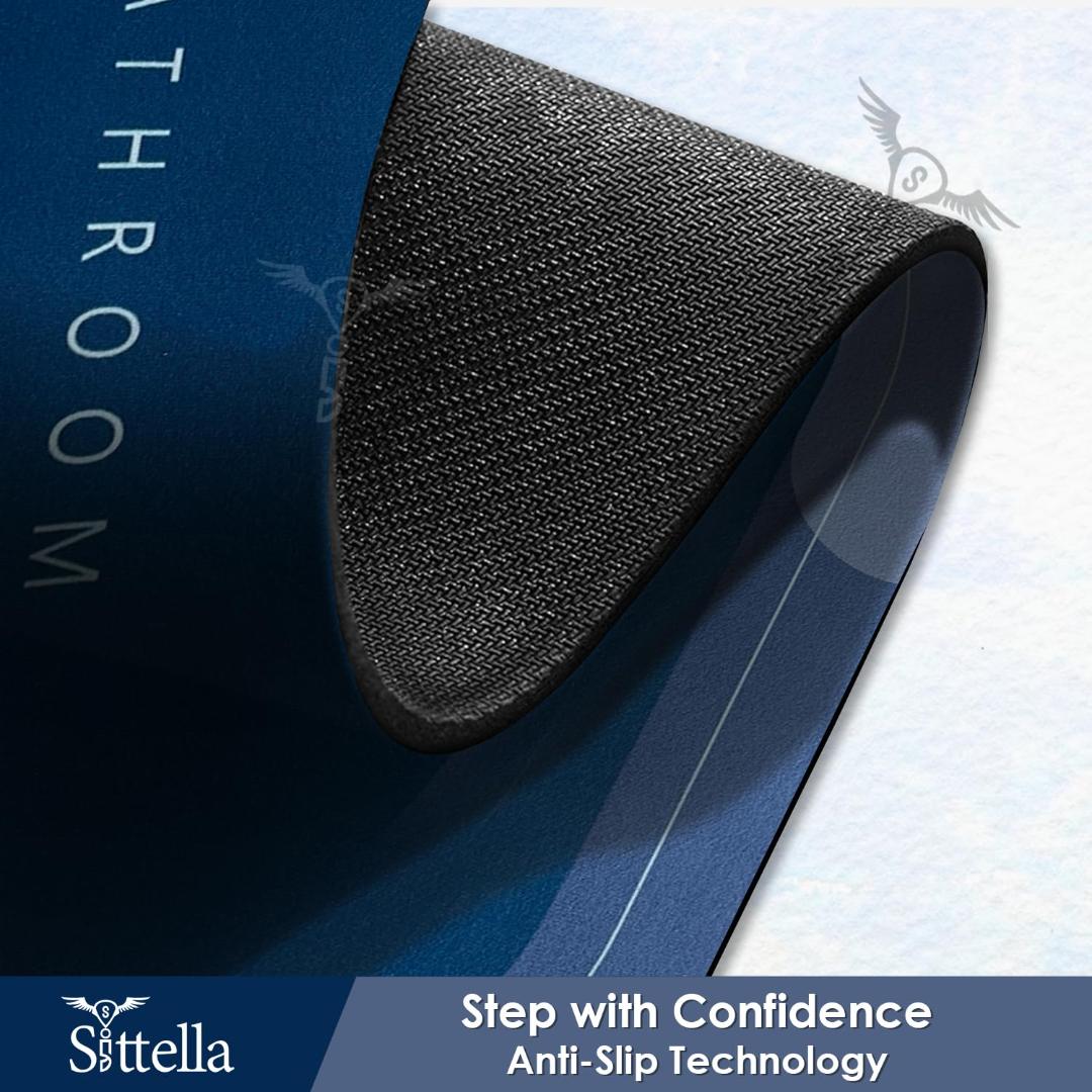DeoDap Non-Slip Oval Super Absorbent Bath Mat