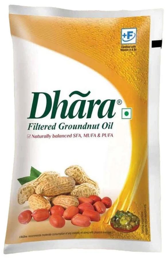 Dhara Filtered Groundnut Oil (0% Trans Fat) 910g