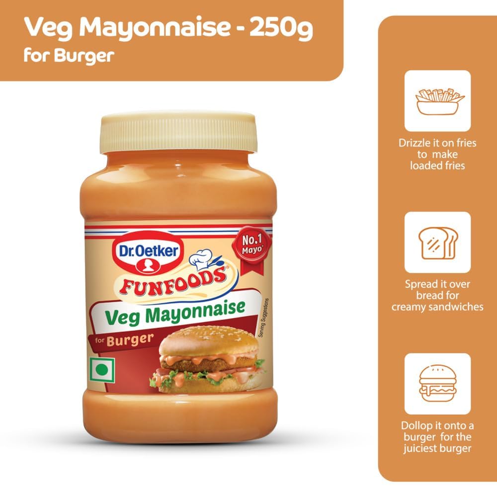 Dr. Oetker FunFoods Burger Mayonnaise 250g
