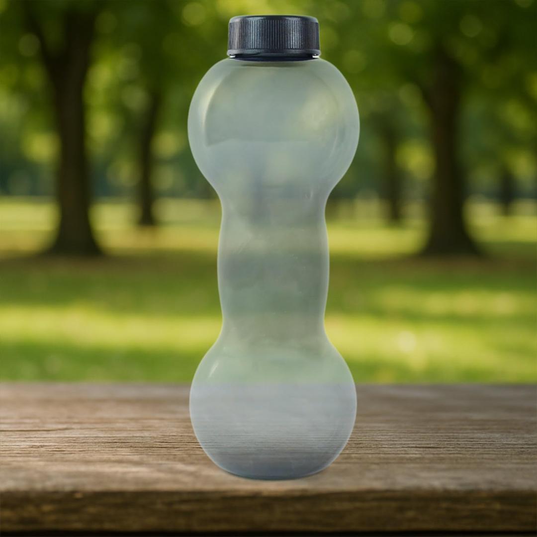 Dumbbell Gym Water Bottle 550ml - Leakproof & Portable