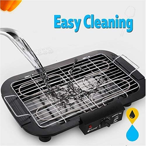 Electric Barbecue Grill - Compact Indoor/Outdoor BBQ Grill with Temperature Control