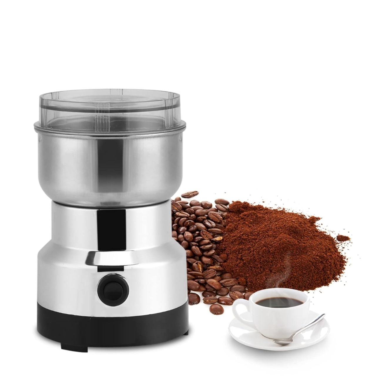 Electric Coffee Grinder - 300ml Stainless Steel Grinding Cup