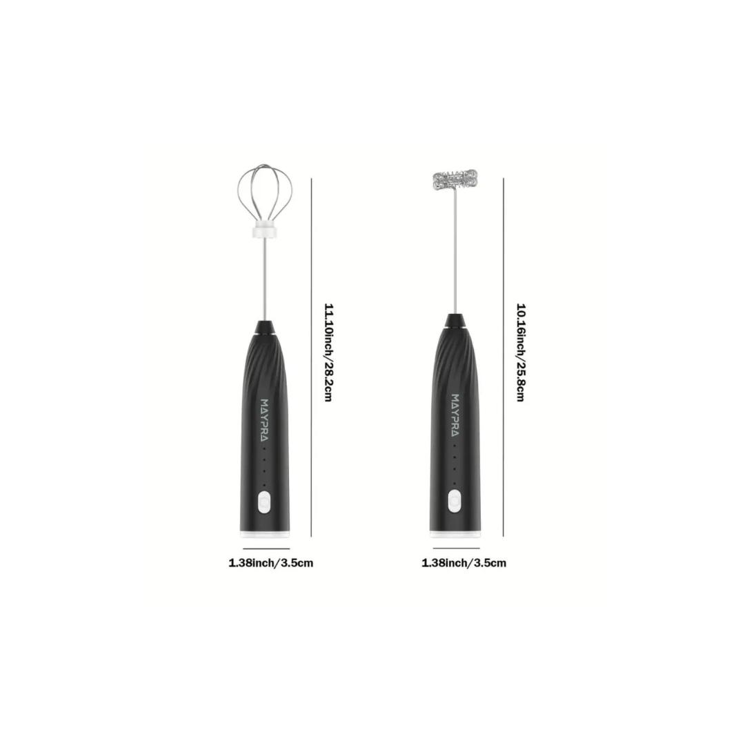 Electric Handheld Milk Wand Mixer Frother Latte Coffee Hot (Battery Not Included)