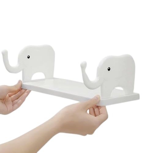 Elephant-Shaped Wall Shelf – No-Punch Mini Organizer for Kitchen & Bathroom