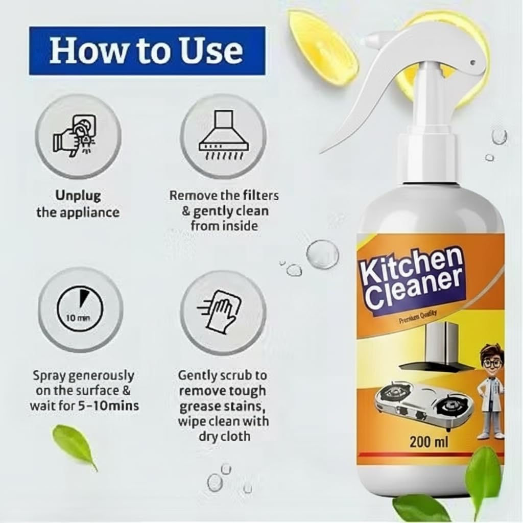 Eyelet Kitchen Cleaner 300ml – Grease & Oil Stain Remover