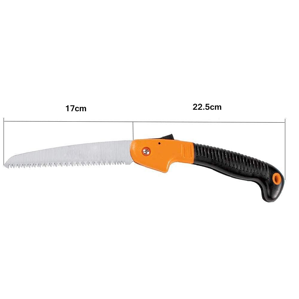 Folding Saw(180 mm) for Trimming, Pruning, Camping. Shrubs and Wood