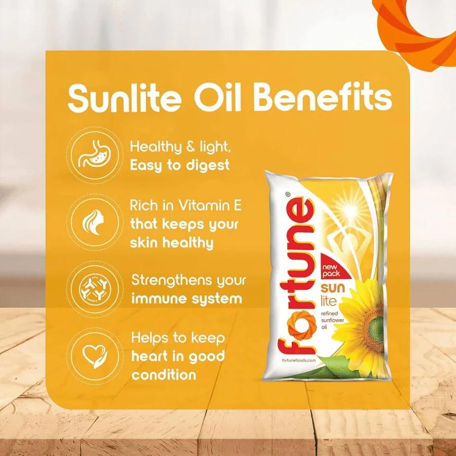 Fortune Sunlite Refined Sunflower Oil (800 g)