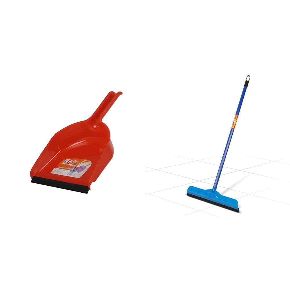 Gala Dustpan for Floor Cleaning (Plastic, Red)
