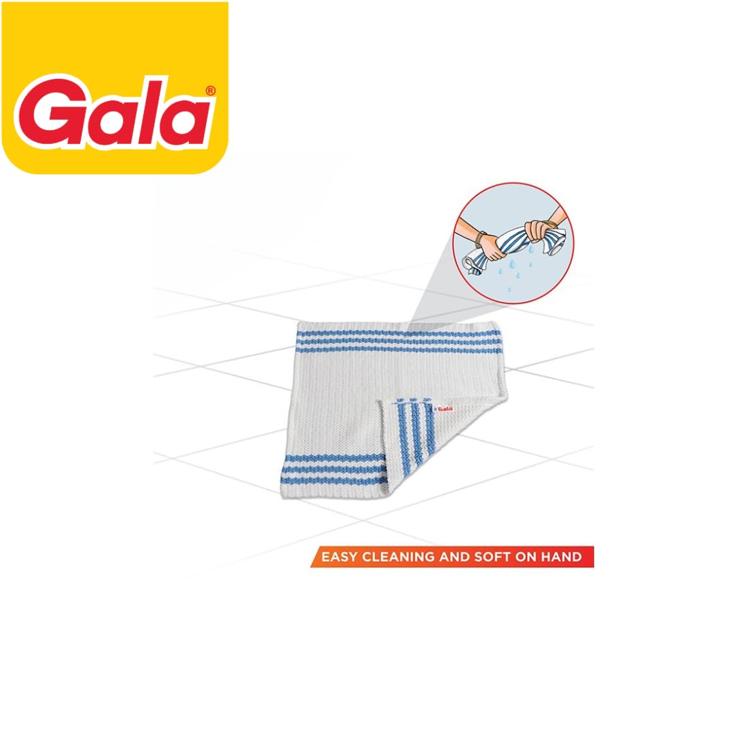 Gala Microfiber Advance Floor Cloth (Microfiber, White, Blue)