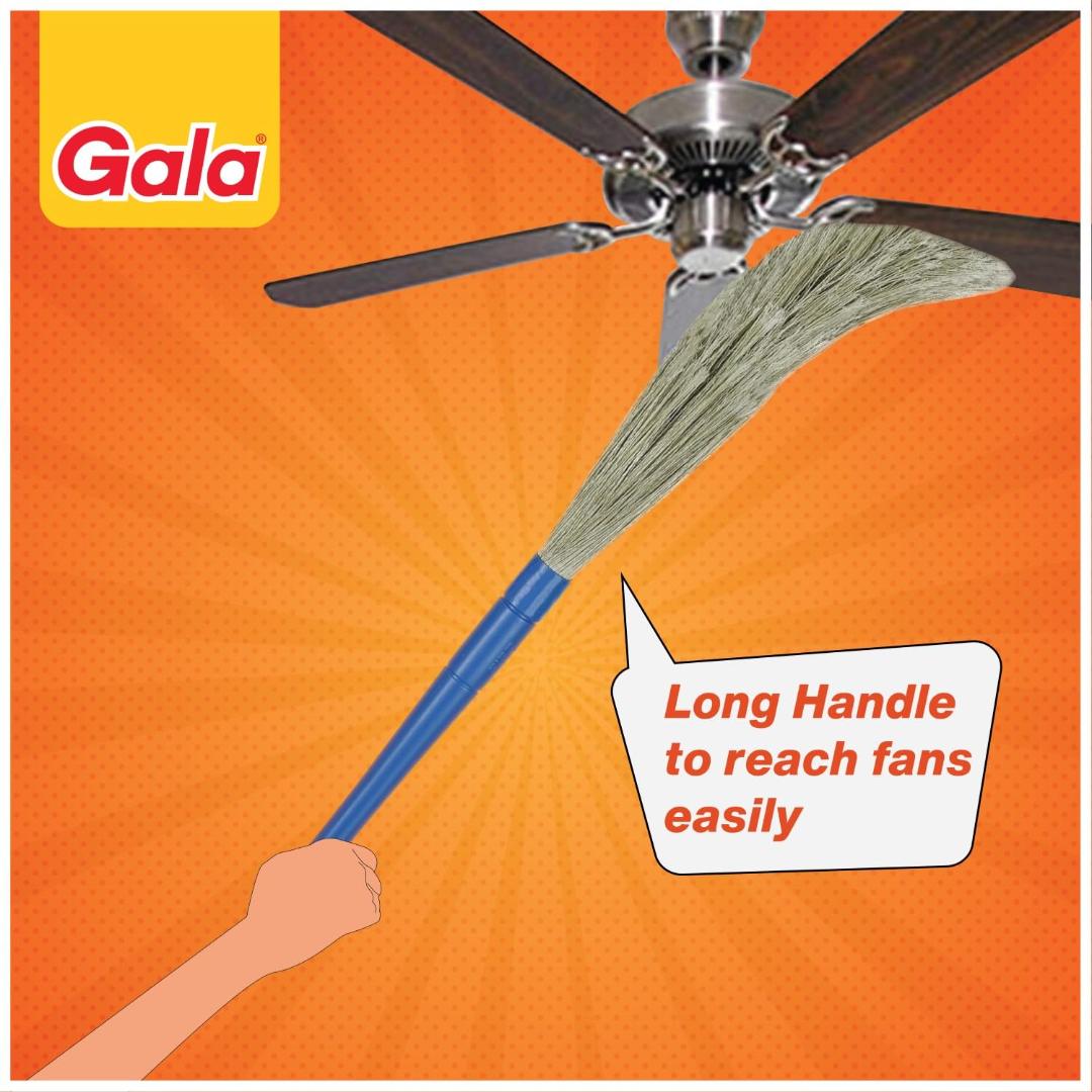 Gala No Dust Floor Broom, Jhadu (Plastic & Grass)