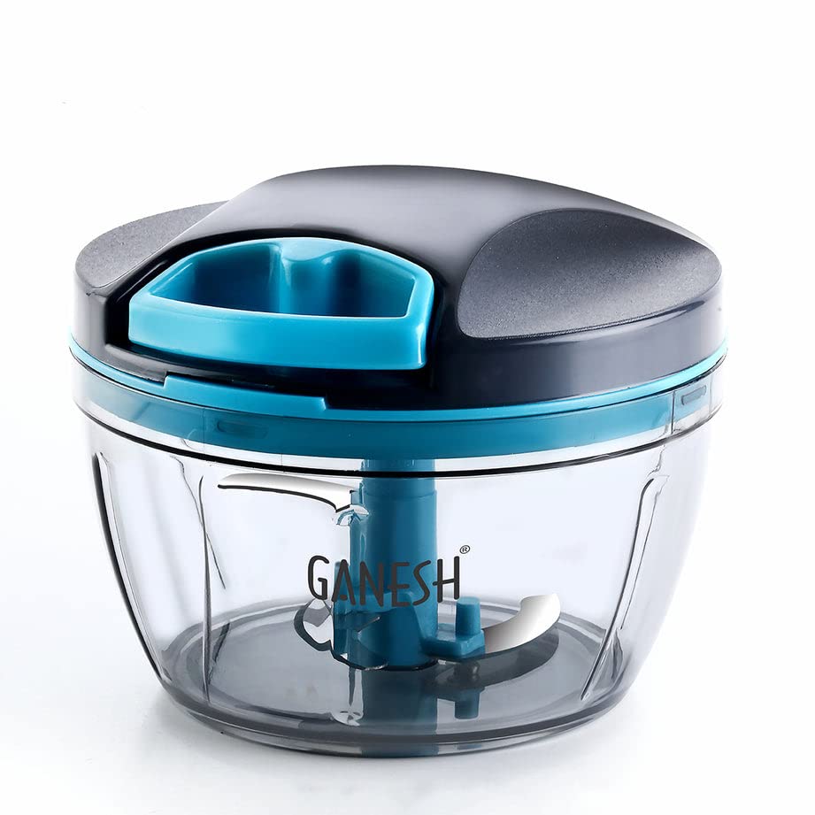 Ganesh Wonder Chopper 470ml - Grey, Tear-Free & Efficient