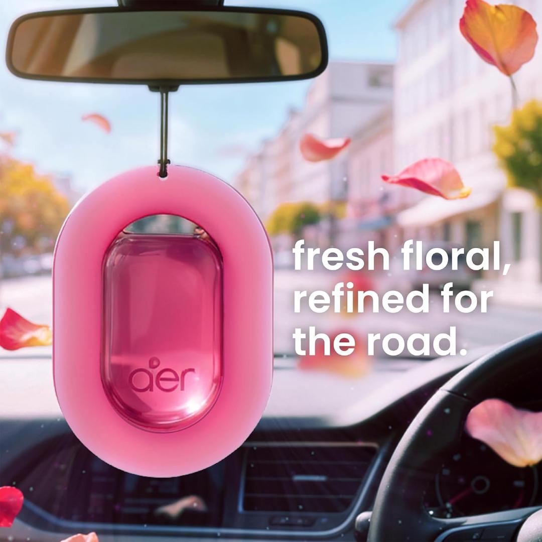 Godrej Aer O - Hanging Car Freshener (Rose Blossom, Cool Aqua, Musk After Smoke)
