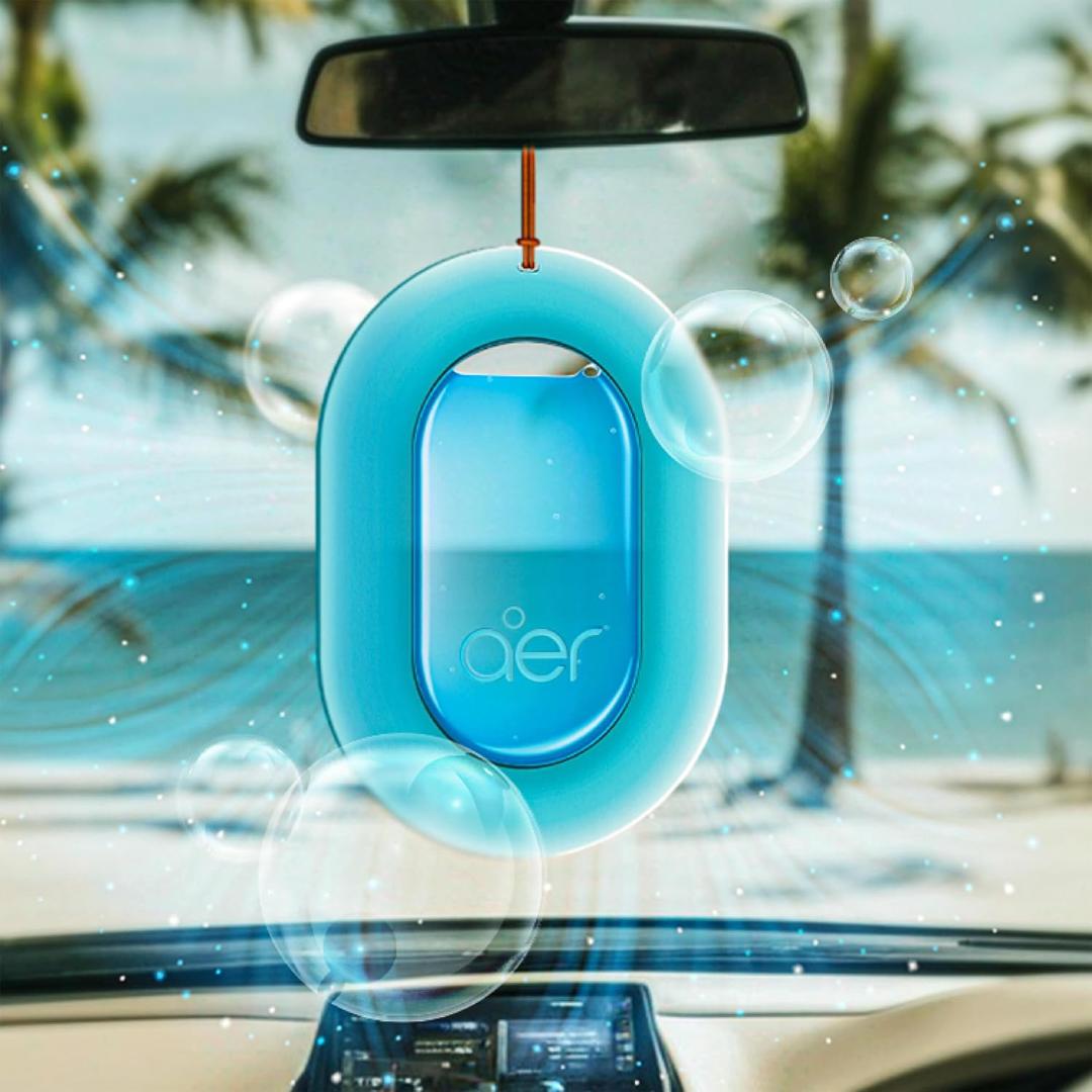 Godrej Aer O - Hanging Car Freshener (Rose Blossom, Cool Aqua, Musk After Smoke)