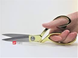 Gold Plated Professional Cloth Cutting Scissors - Heavy Duty & Sharp