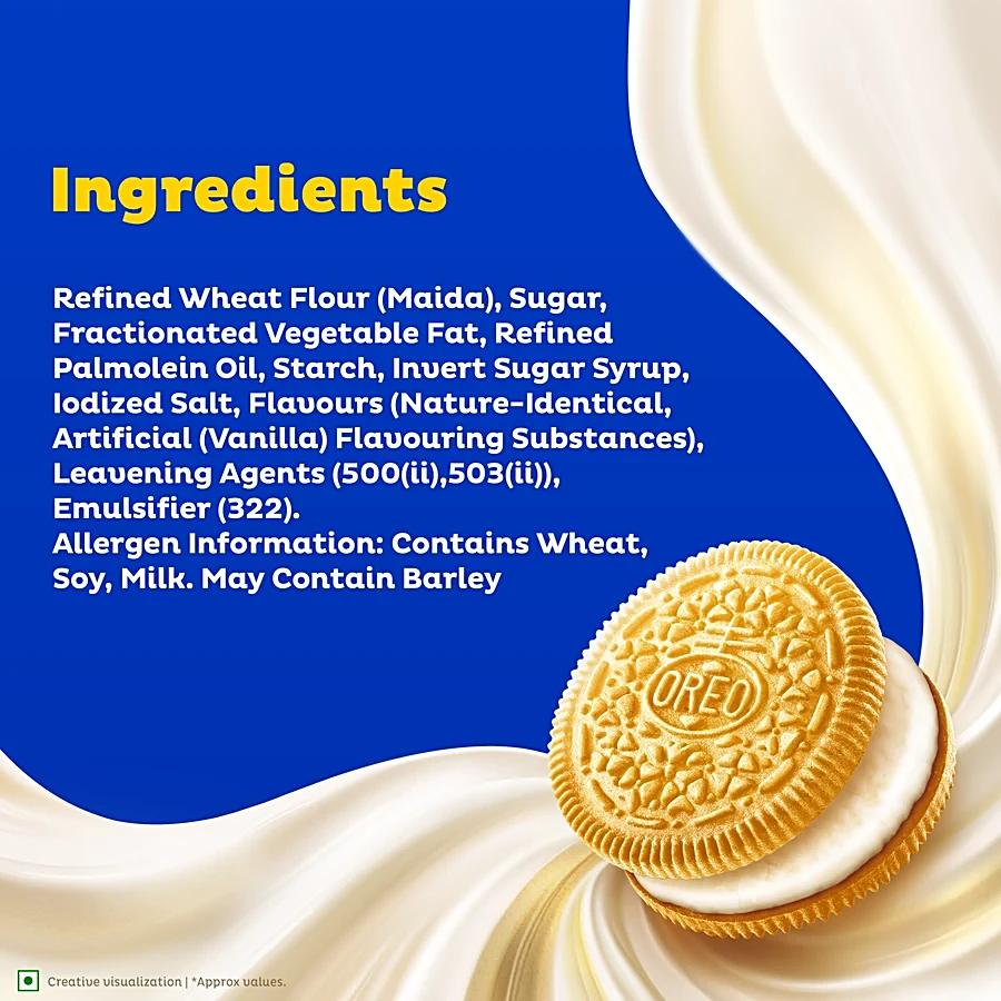 Golden Vanilla Sandwich Cream Oreo Biscuits 108.55g