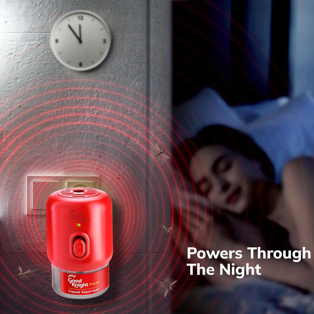 Good Knight Flash Liquid Vaporiser Mosquito Killer Machine with 3 Refills - Combo Pack,(3*45ml)