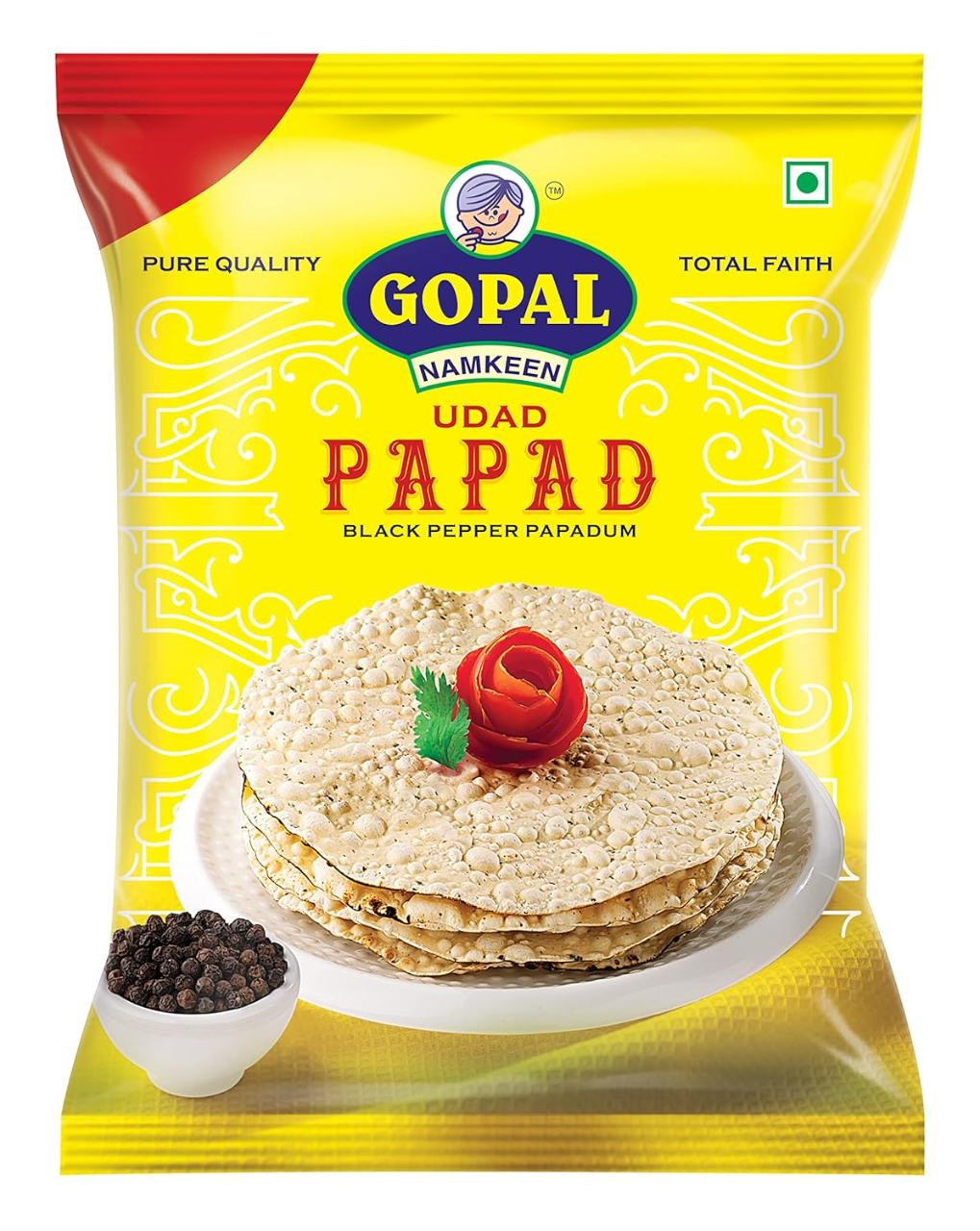 Gopal Namkeen Udad Papad,200g