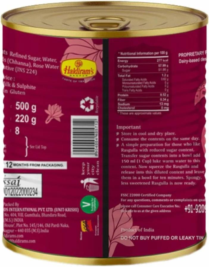 Haldiram's Rasgulla, 500gm
