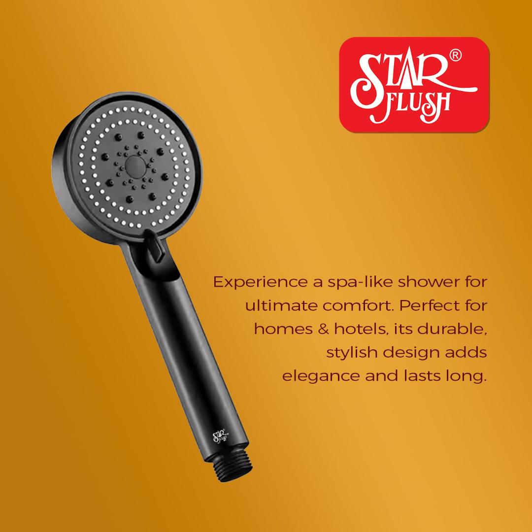 Handheld Bathroom Shower Head with 143cm Flexible Stainless Steel Hose