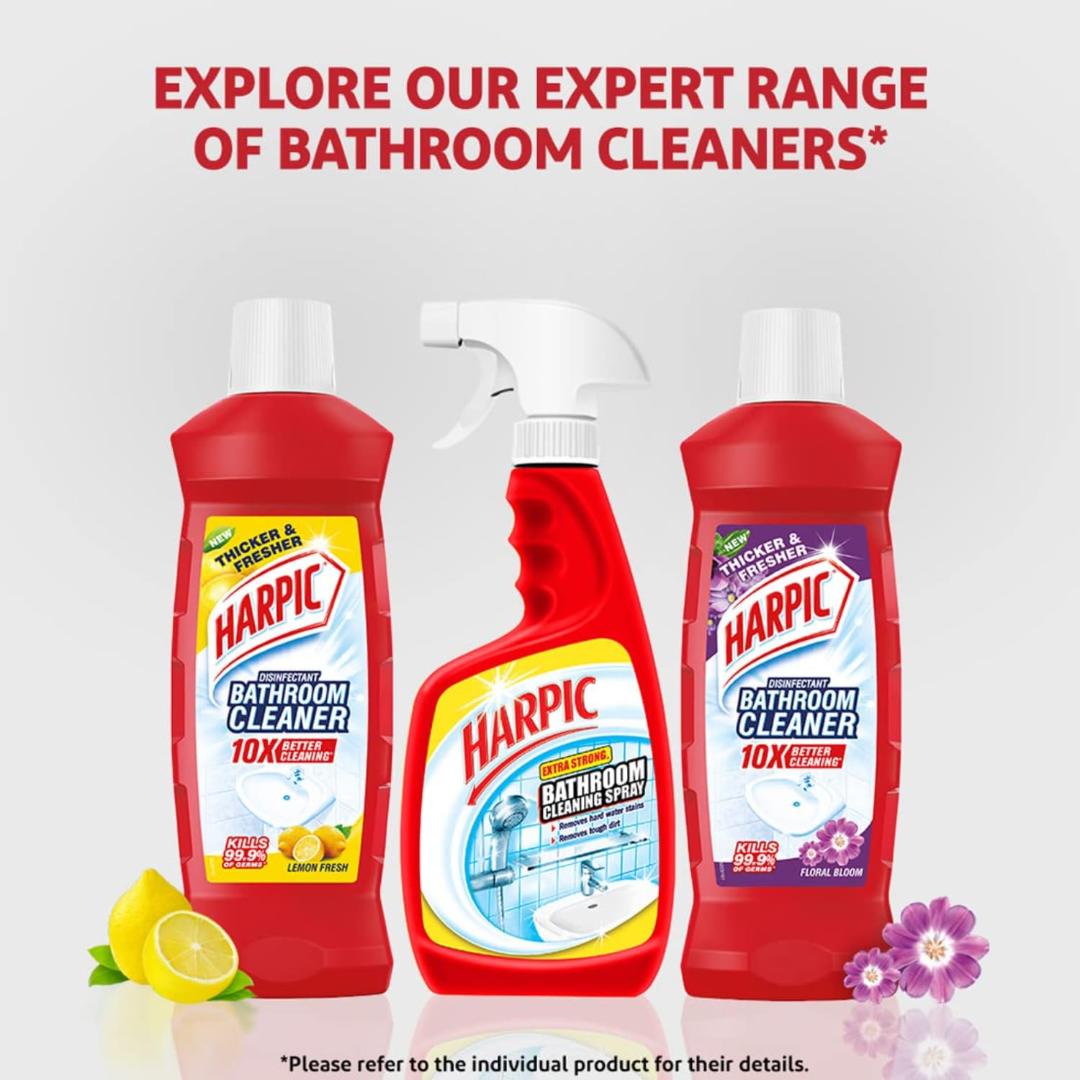 Harpic Disinfectant Liquid Bathroom Cleaner (Lemon - 500 ml)