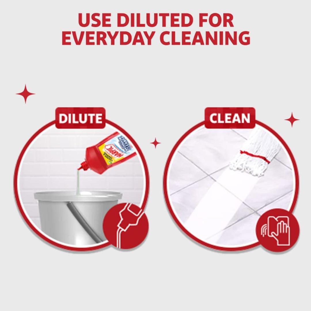 Harpic Disinfectant Liquid Bathroom Cleaner (Lemon - 500 ml)