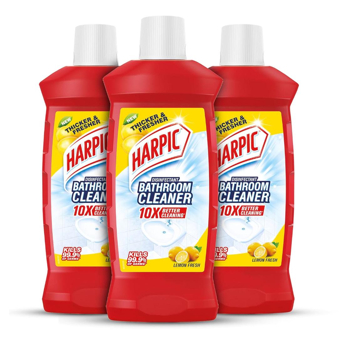 Harpic Disinfectant Liquid Bathroom Cleaner (Lemon - 500 ml)
