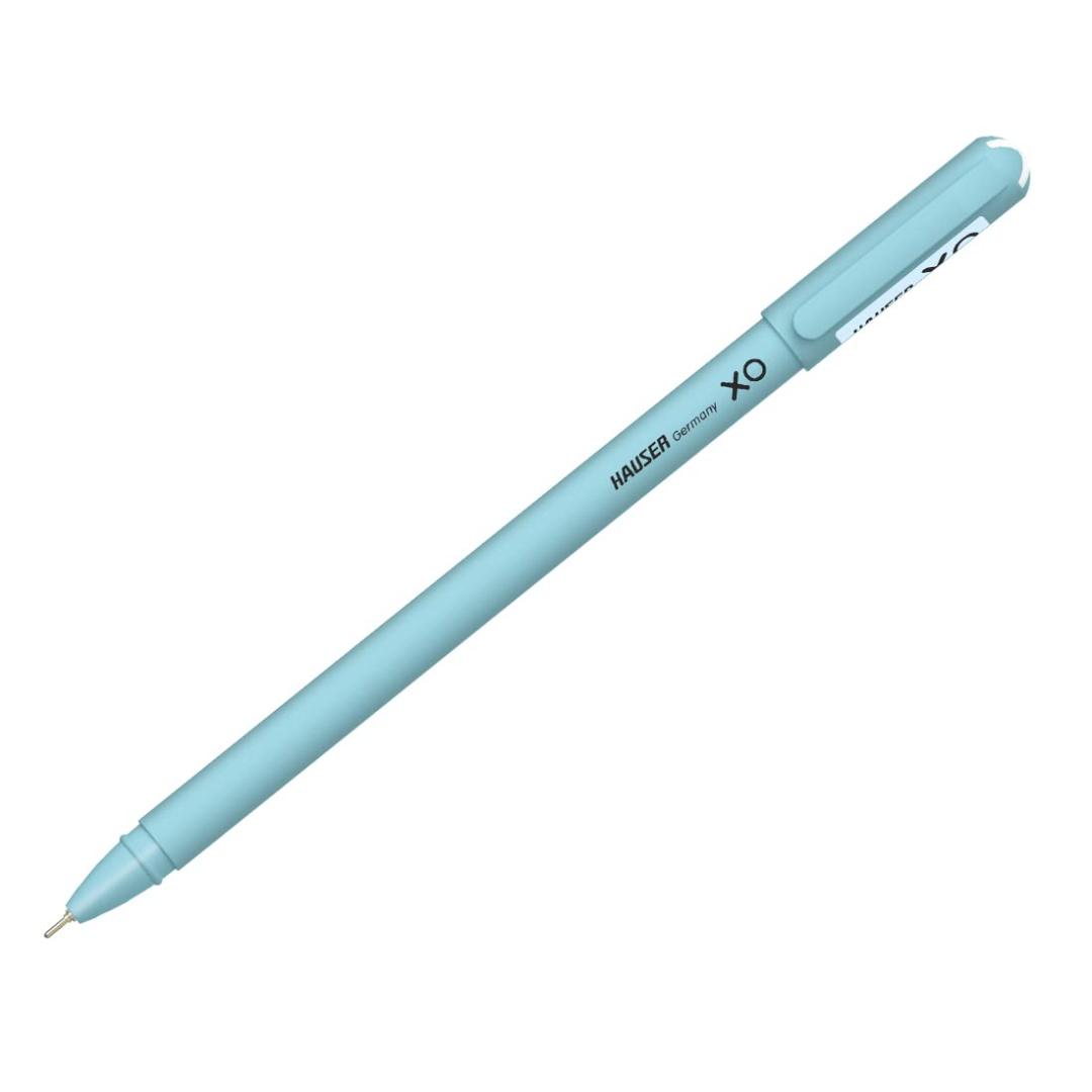 Hauser XO 0.7mm Ball Pen Tumbler | Sleek Body & Minimalistic Design | Matt Finish & Solid Body Type | Low Viscosity Ink with Ultra Durable Tip | Blue, Black & Red Ink, Pack of 50 Pens