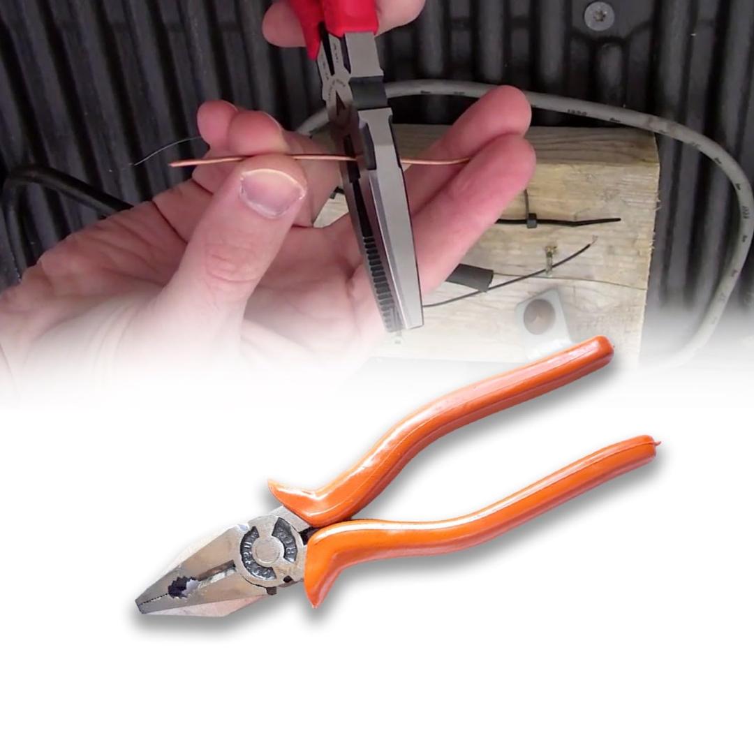 Heavy Duty Combination Pliers with Wire Cutters - 21 cm