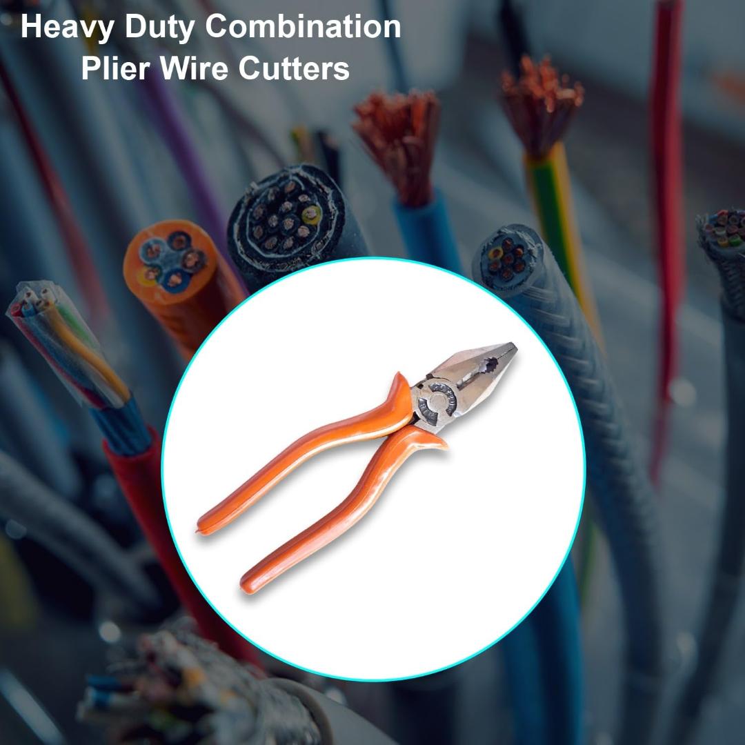 Heavy Duty Combination Pliers with Wire Cutters - 21 cm