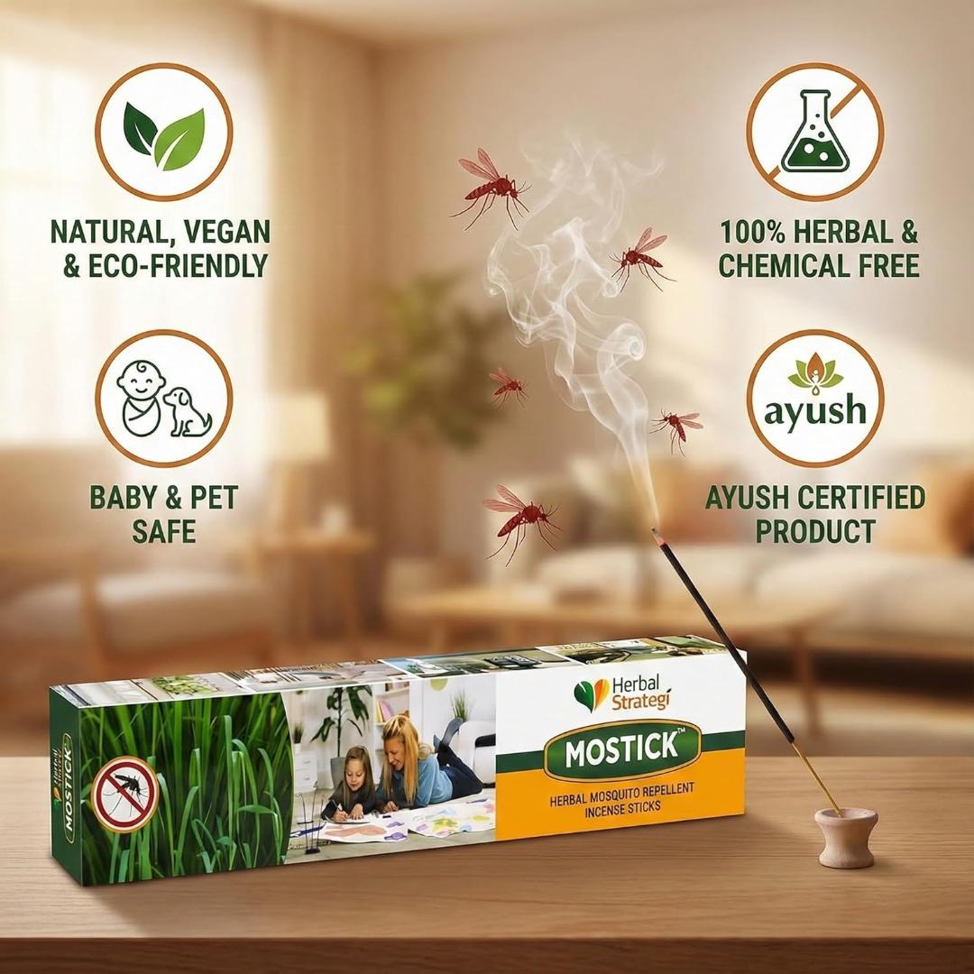 Herbal Strategi Mosquito Repellant Incense Sticks