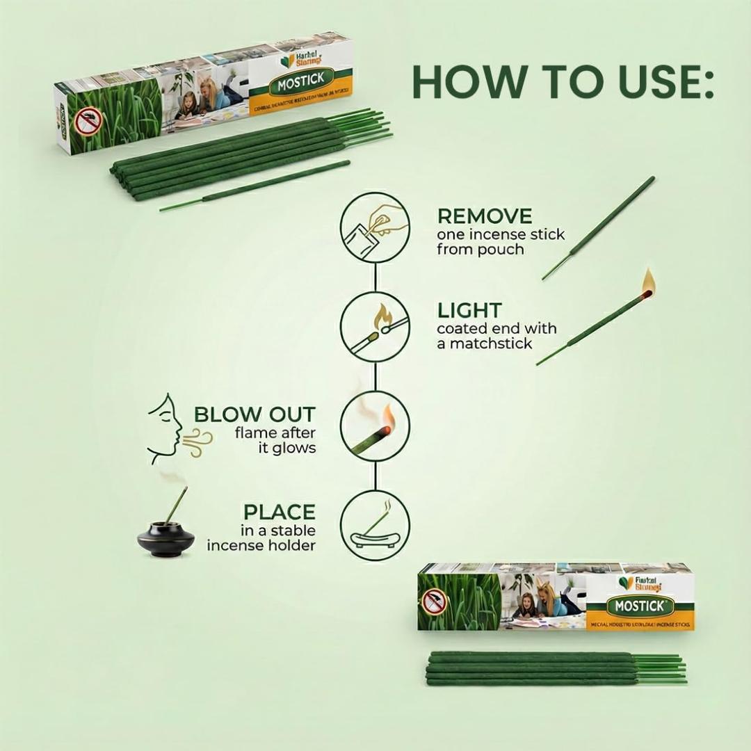 Herbal Strategi Mosquito Repellant Incense Sticks