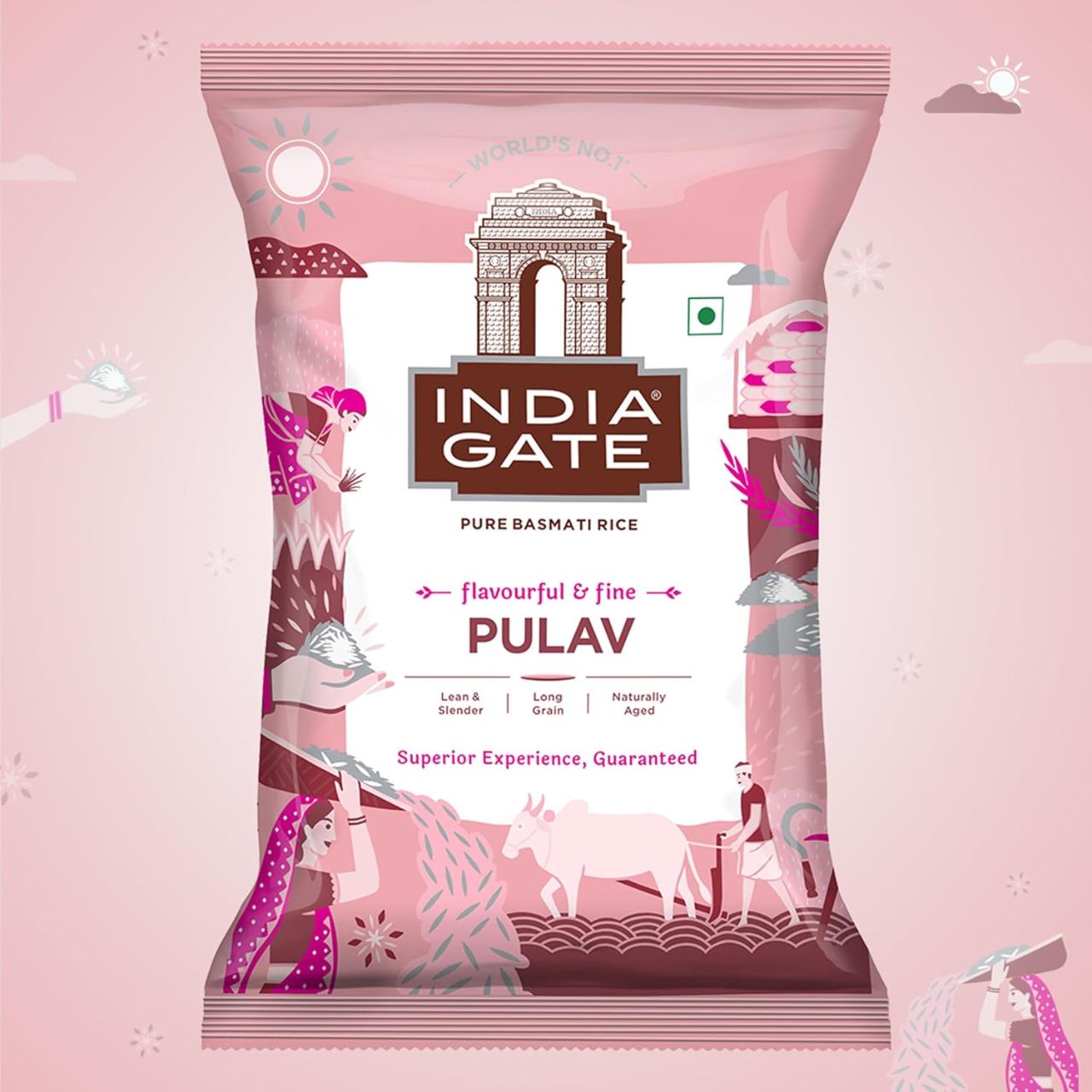 India Gate Pulav Basmati Rice (Long Grain)