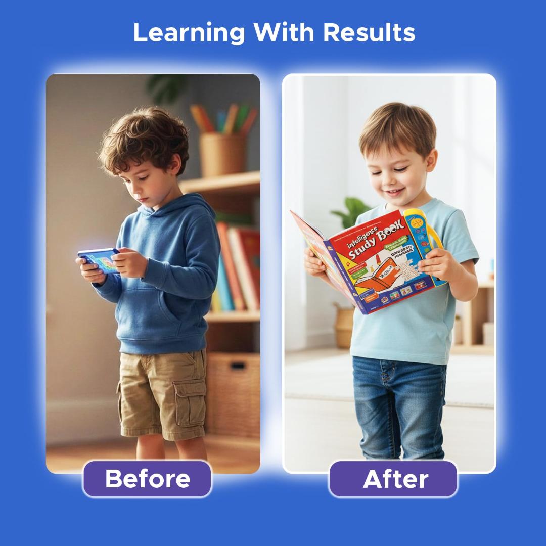 Interactive Musical Learning Book for Kids – Alphabets & Numbers