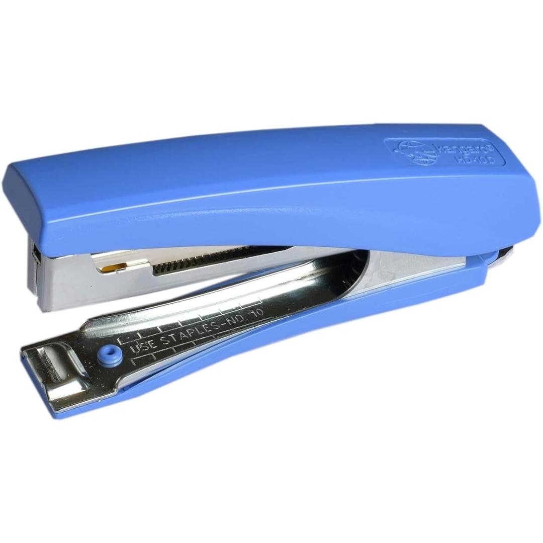 Kangaro Desk Essentials HD-10D & 10/1M Staples Combo | Standard Stapler with Quick Loading Mechanism | Sturdy & Durable for Long Time Use | Color May Vary, Pack of 1