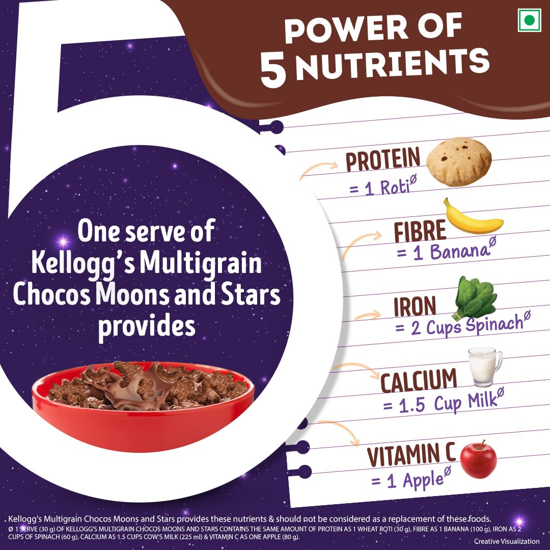 Kellogg's Chocos Multigrain Moons & Stars Chocos 168g