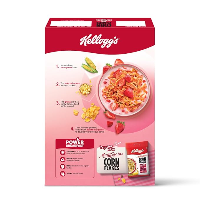 Kellogg's Strawberry Puree Corn Flakes 300g