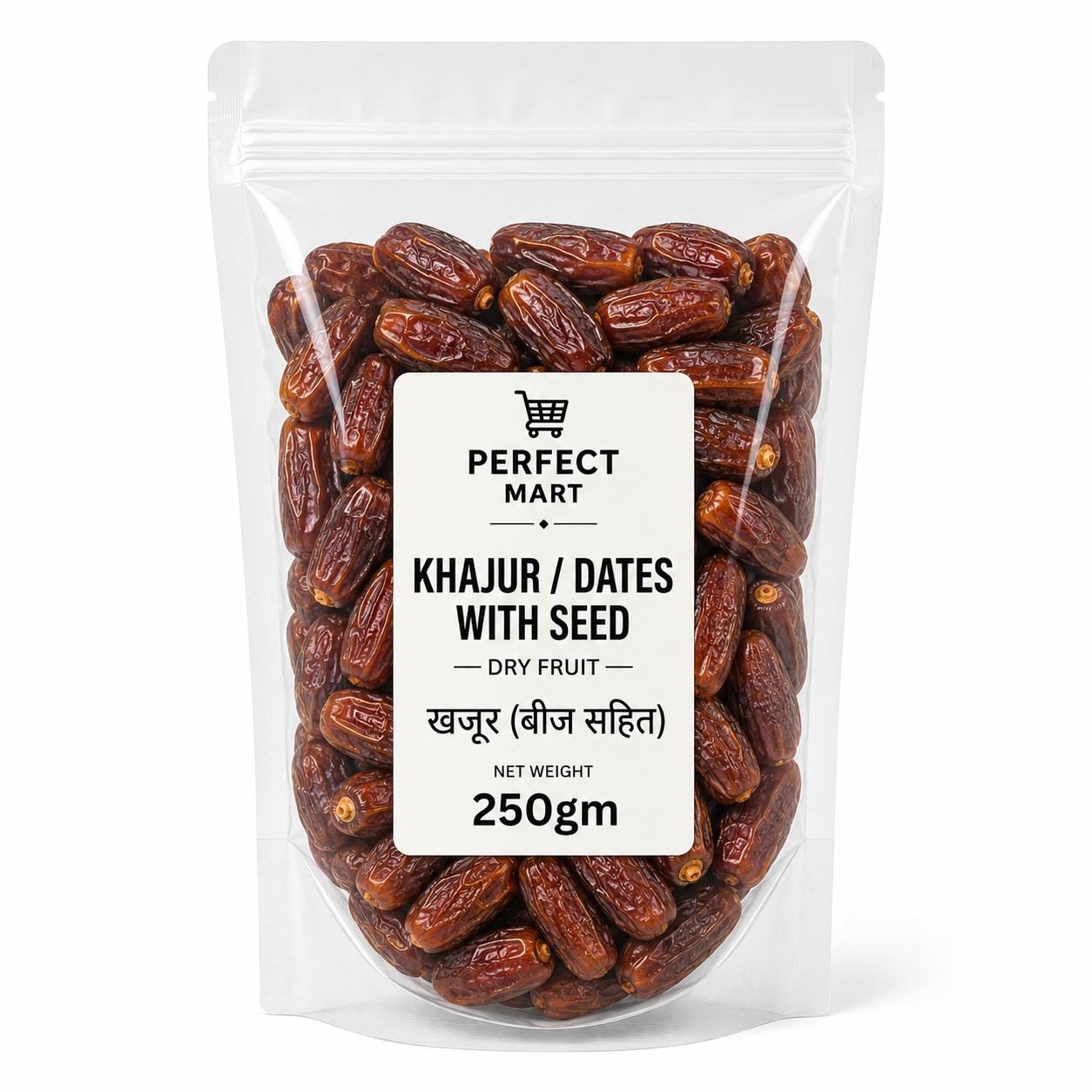 Khajur / Dates, With Seed (dry fruit) 250gm 