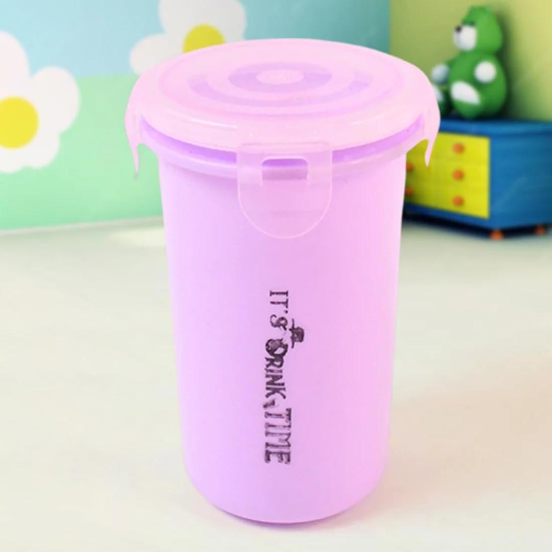 Kids Plastic Lunch Box Set with Bottle, Spoon & Small Container