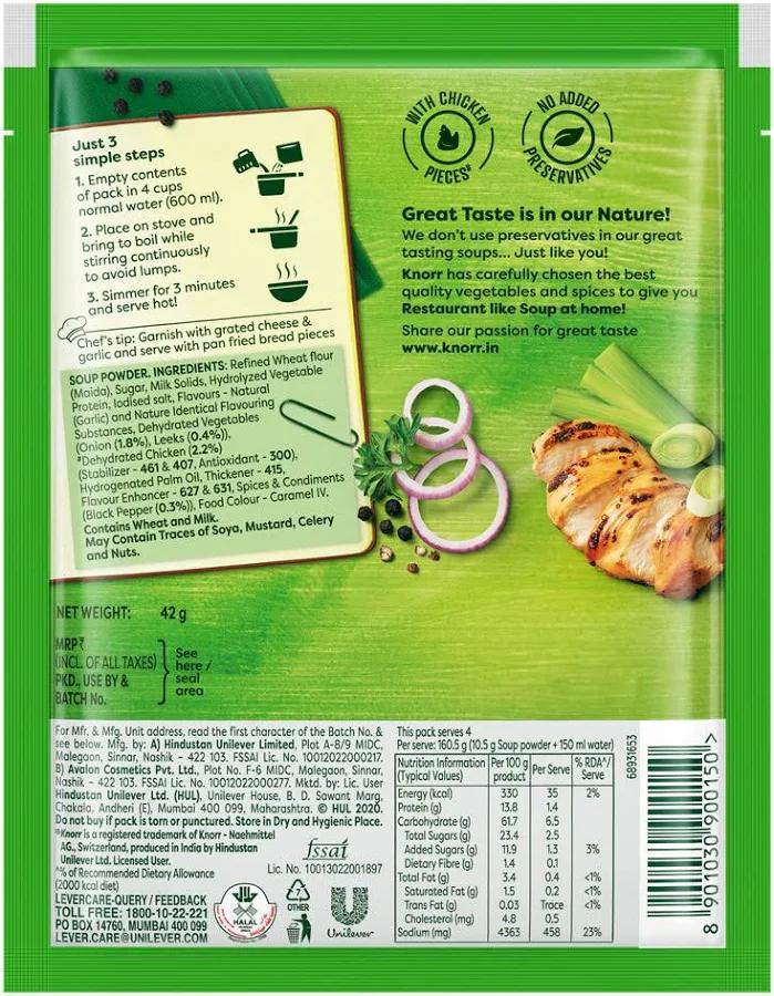 Knorr Classic Chicken Delite Soup with No Added Preservatives 42g