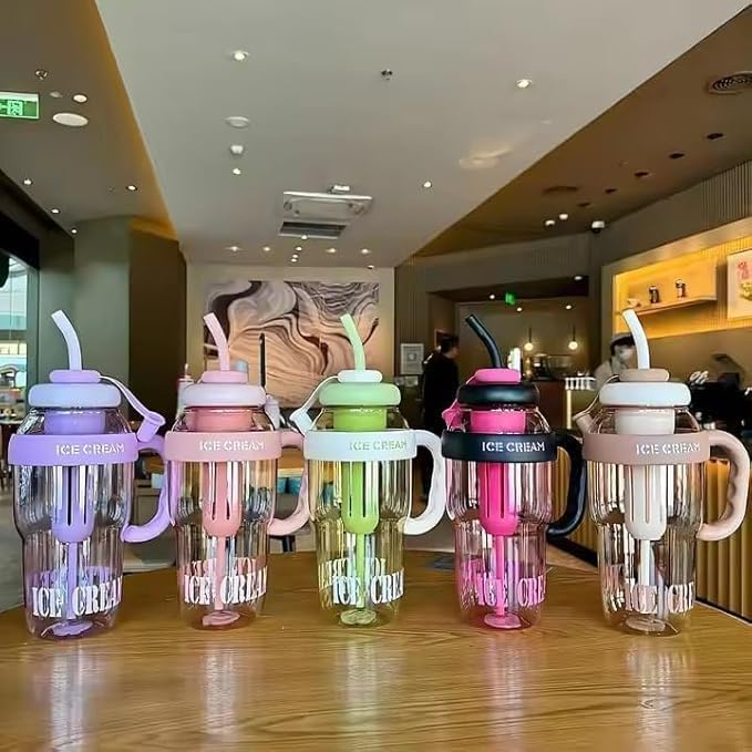 Leakproof 450ml Glass Water Bottle for Outdoor & Sports