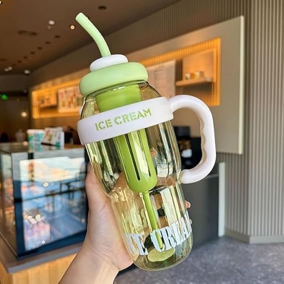 Leakproof 450ml Glass Water Bottle for Outdoor & Sports