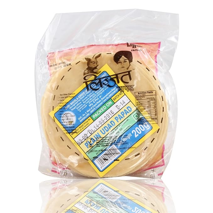 Lijjat Plain Urad Dal Papad 200g