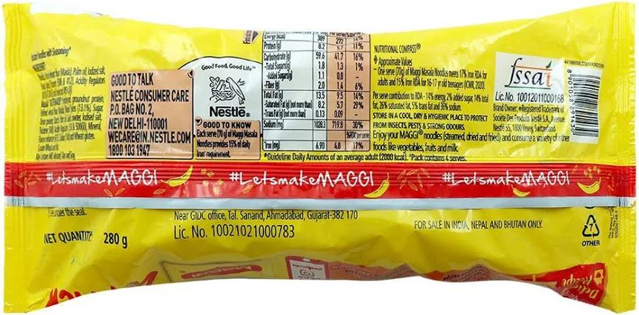 Maggi Masala - 2 Minutes Instant Noodles Made With Quality Spices 300g