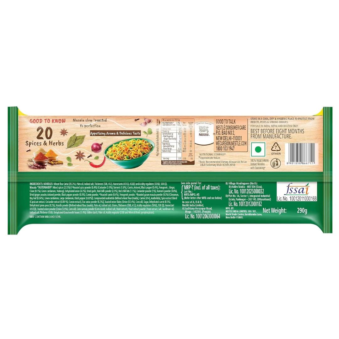 Maggi Nutrilicious Veg Atta Noodles Made with Only Atta Flour 290g
