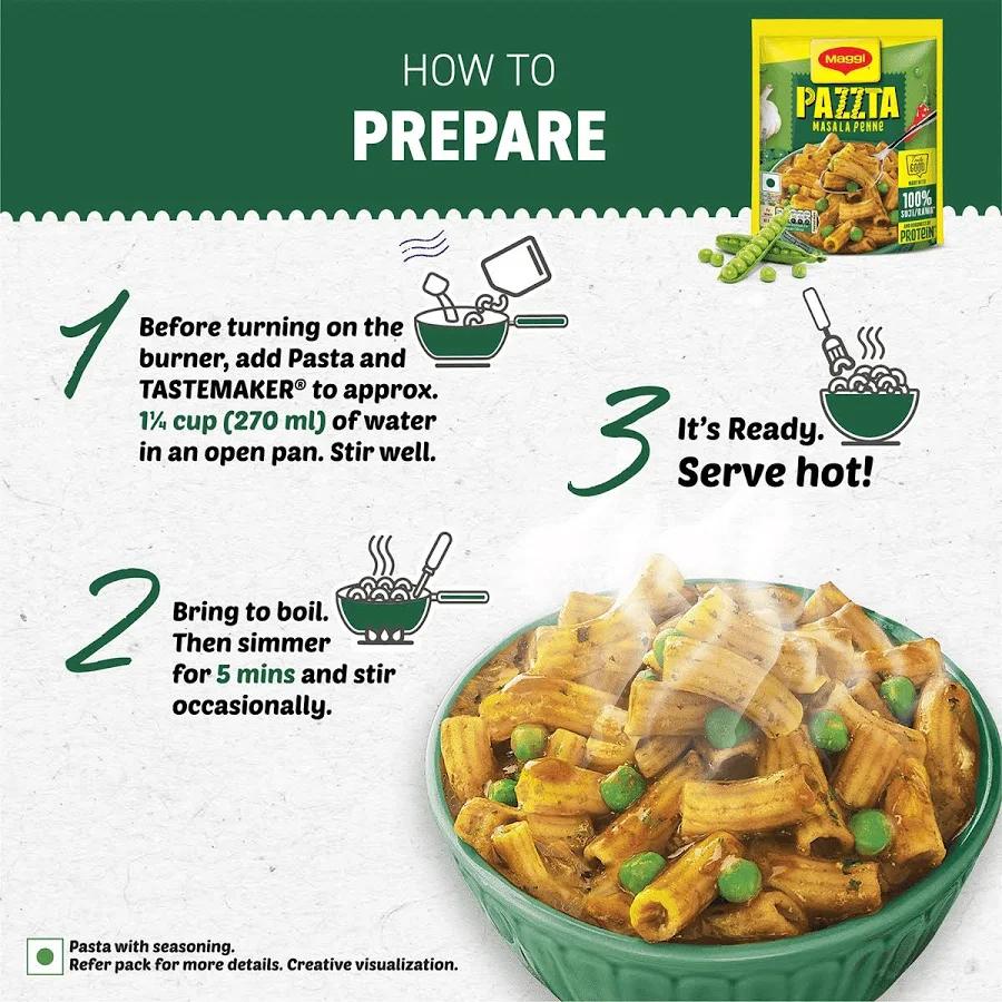 Maggi Pazzta Masala Penne Instant Pasta 69.5g