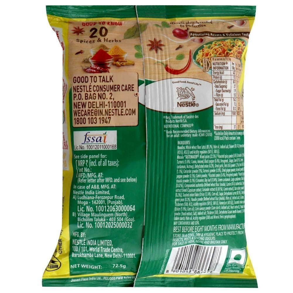 Maggi Veg Atta Instant Noodles 72.5g